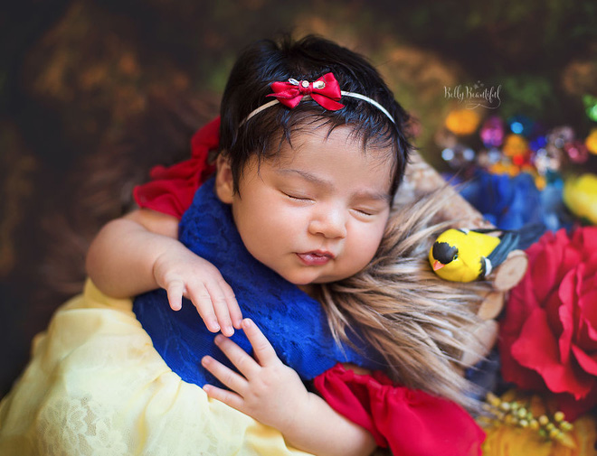 bo anh dep lung linh cua cac be so sinh vao vai cong chua disney