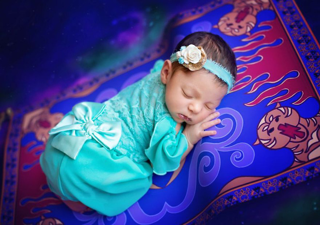 bo anh dep lung linh cua cac be so sinh vao vai cong chua disney