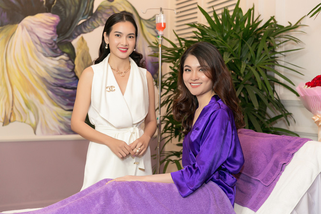 a hau thuy dung tranh thu lam dep truoc khi len duong thi hoa hau quoc te