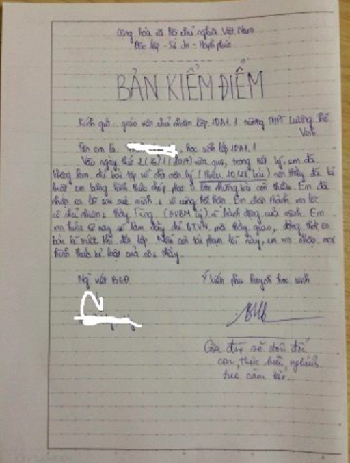 phu huynh gui tam thu to nhieu van de gay bao mang hieu pho truong ptth luong the vinh noi gi