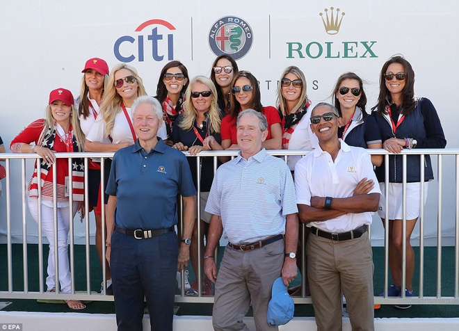 3 vi cuu tong thong my hoi ngo trong giai golf presidents cup con tong thong donald trump dang o dau