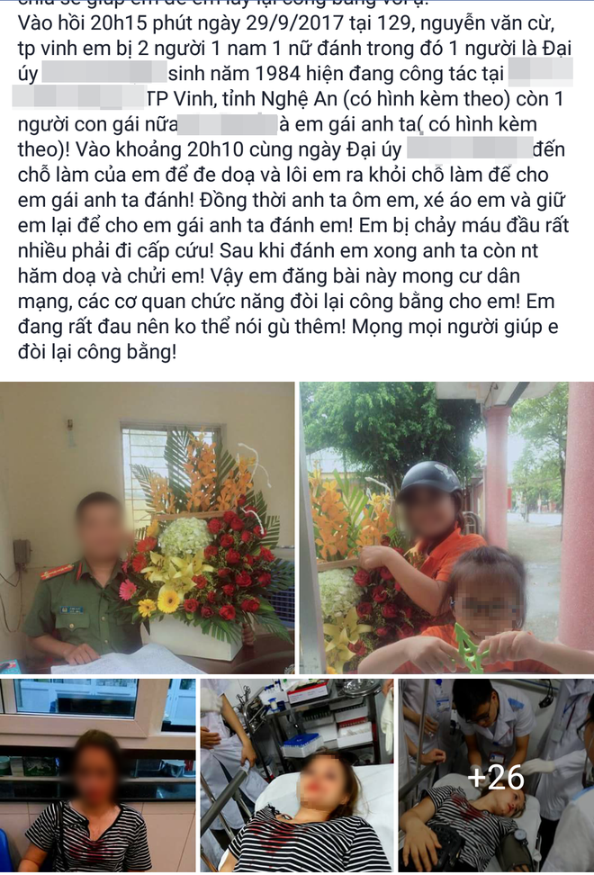 nghe an xac minh thong tin cong an danh ban gai nhap vien vi bi tu choi tinh cam