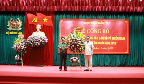 cuc hau can trien khai cong tac trong tam nhung thang cuoi nam 2018