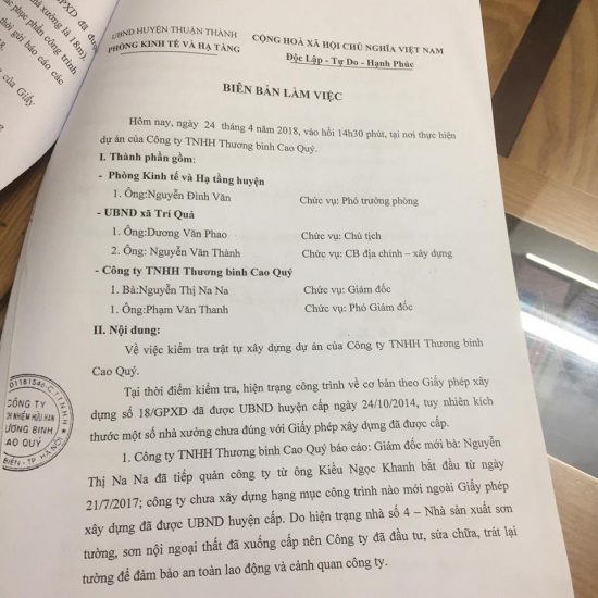 thuan thanh bac ninh ai chong lung cho lanh dao cong ty cao quy coi thuong phap luat