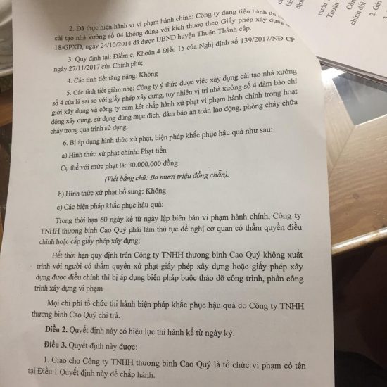 thuan thanh bac ninh ai chong lung cho lanh dao cong ty cao quy coi thuong phap luat