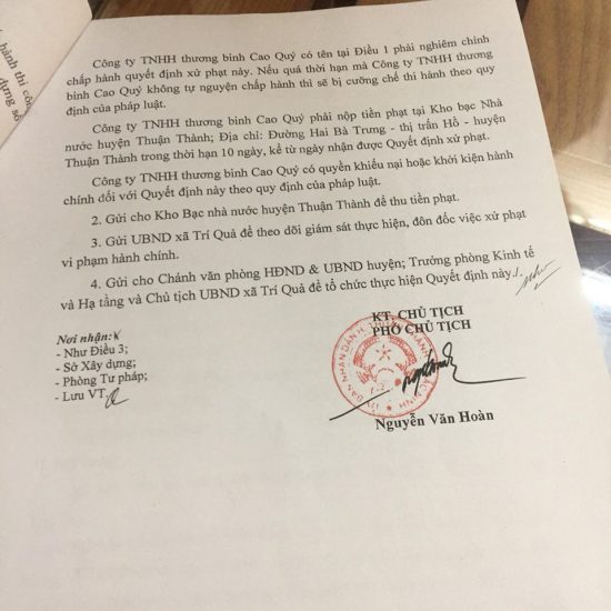 thuan thanh bac ninh ai chong lung cho lanh dao cong ty cao quy coi thuong phap luat