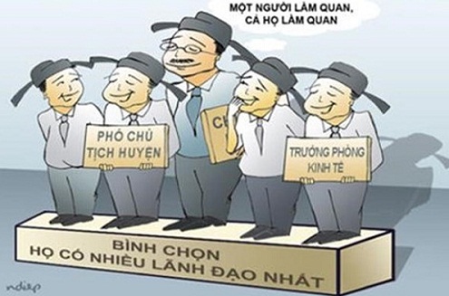lanh dao huyen an duong bi phan anh dua nhieu nguoi ho hang len lam can bo chu chot