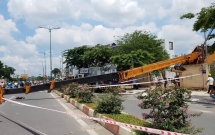 tphcm kinh hoang can cau dai hon 20m bat ngo do sap chan ngang dai lo pham van dong
