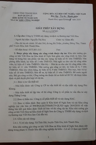 thanh hoa khu kinh te nghi son ban hanh van ban la trung ngay thang nam nhung khac noi dung