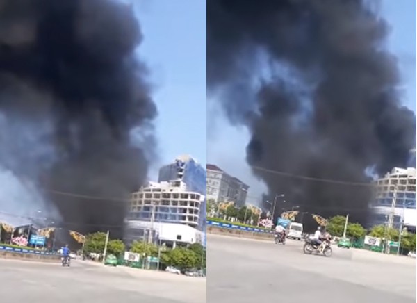 hoa hoan bung phat tai toa nha cao nhat tp yen bai nhieu nguoi hot hoang