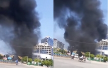 hoa hoan bung phat tai toa nha cao nhat tp yen bai nhieu nguoi hot hoang