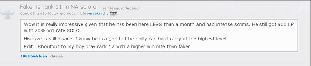 lien minh huyen thoai faker oi leo len top 11 thach dau la du roi tha cho may chu bac my di anh