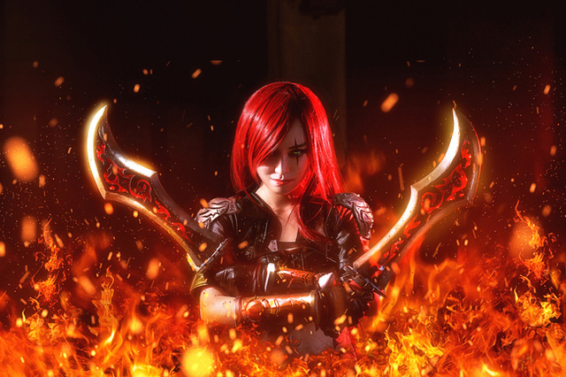 cosplay katarina day ma mi trong lien minh huyen thoai