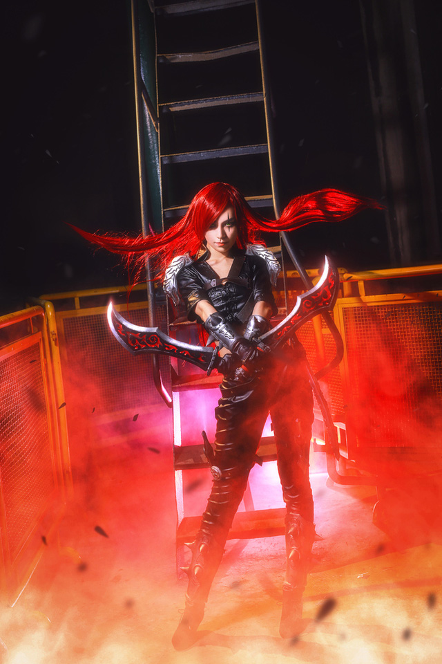 cosplay katarina day ma mi trong lien minh huyen thoai