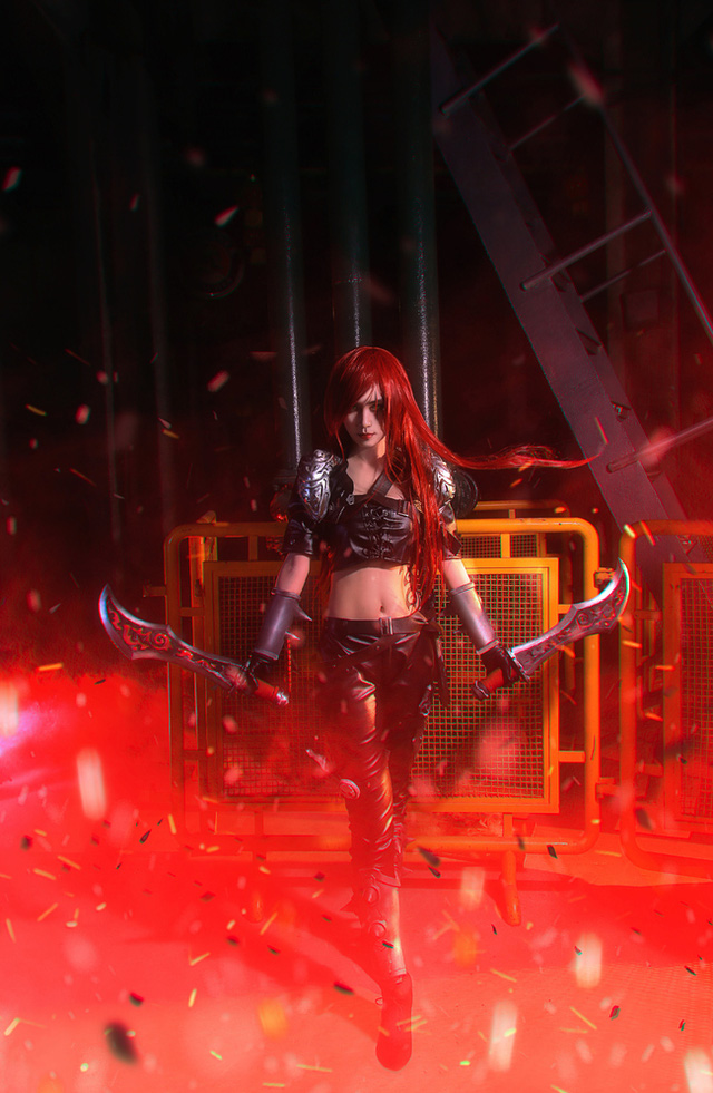 cosplay katarina day ma mi trong lien minh huyen thoai