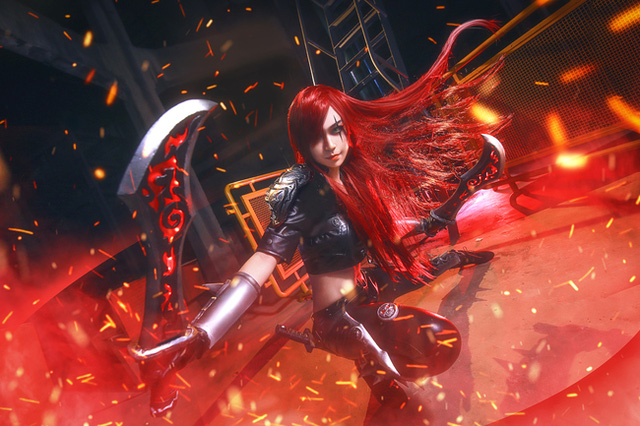 cosplay katarina day ma mi trong lien minh huyen thoai