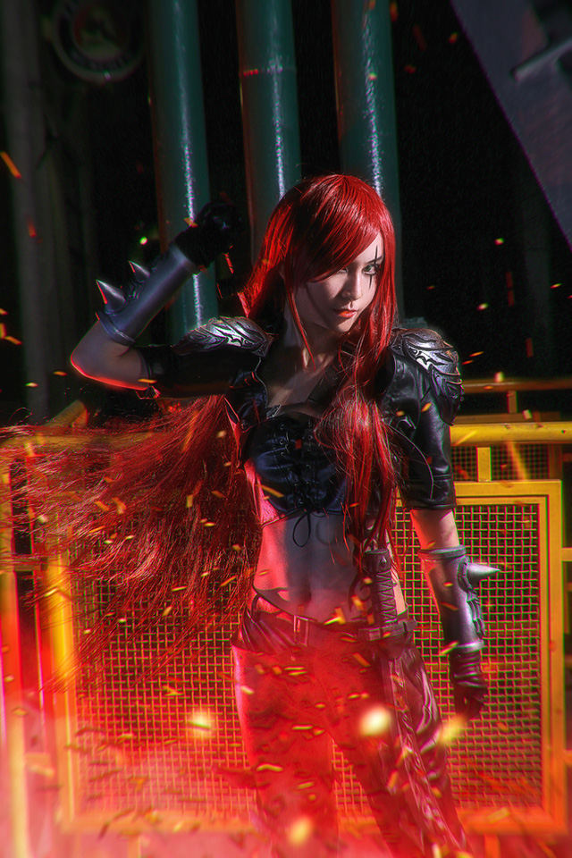 cosplay katarina day ma mi trong lien minh huyen thoai