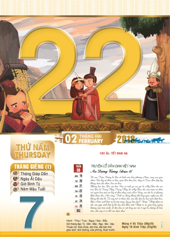 lich xuan mau tuat 2018 an tuong voi hinh anh van hoa truyen thong