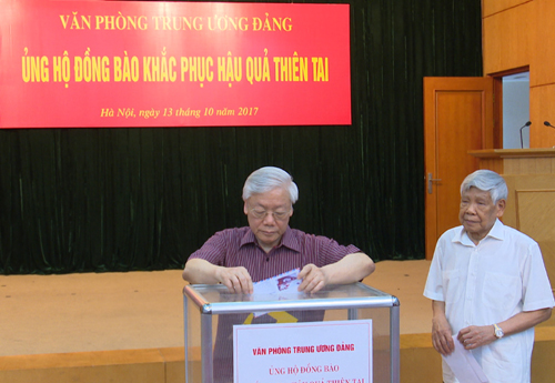 la nh da o da ng nha nuo c quyen go p ung ho dong bao khac phuc hau qua thien tai