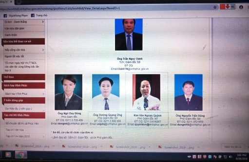 vinh phuc ai chiu trach nhiem truoc viec so van hoa the thao va du lich thua pho giam doc so