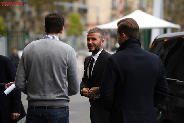 hot david beckham vua xuat hien day phong do va dang cap tai su kien ra mat o to vinfast o paris