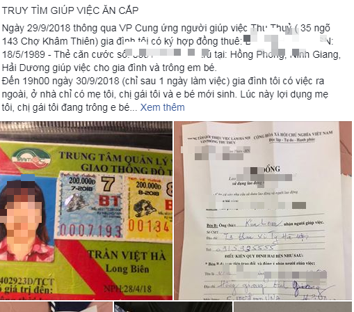 ha noi mat dong ho rolex gan 270 trieu dong sau khi thue nguoi giup viec duoc mot ngay