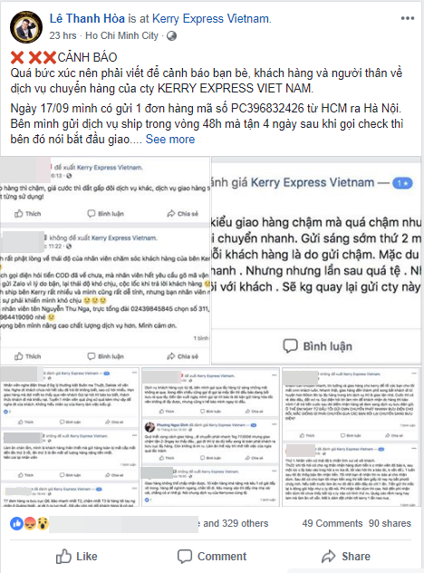 ntk le thanh hoa to dich vu giao hang nhanh lam mat goi hang hon 65 trieu nhung chi boi thuong 320 ngan dong