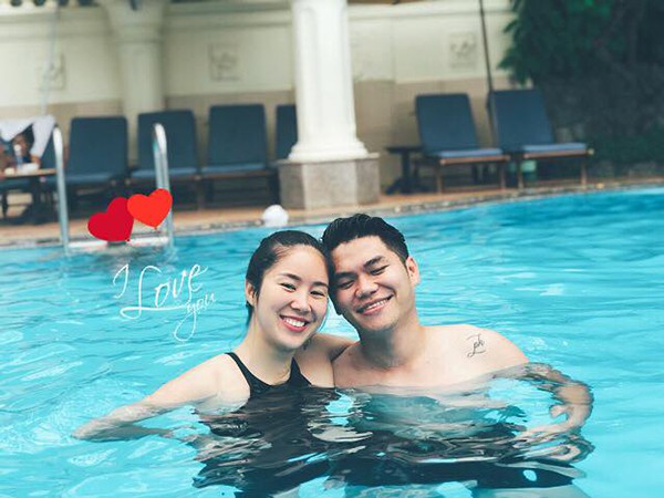le phuong dien bikini khoe anh tinh tu cung ong xa kem 7 tuoi