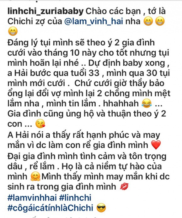tang linh chi nha nhan kim cuong nhung cho o cua lam vinh hai khien nhieu nguoi bat ngo