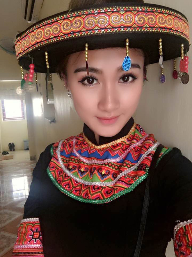 nhan sac xinh dep sang chanh cua co gai dan toc thai vua ket hon voi ha viet dung