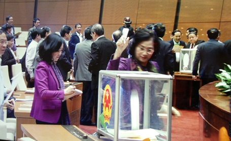 cuoi gio chieu nay se cong bo ket qua phieu tin nhiem 50 lanh dao