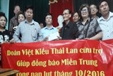 Kiều bào Việt Nam tại Thái Lan tiếp tục hoạt động cứu trợ miền Trung