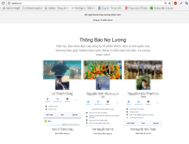 thuong hieu giay cua hari won bi to no luong nhan vien deface website cong ty thanh trang doi no