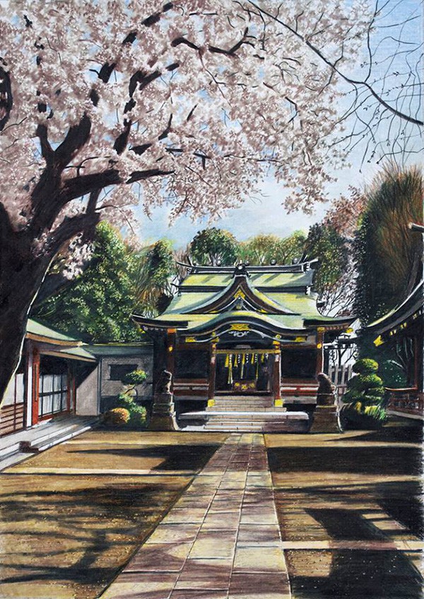 bo suu tap tranh chi mau giong that den ngo ngang cua hoa si nhat ban