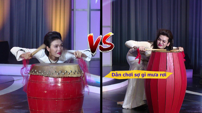 ngo kien huy gap loi rach trang phuc vi dien qua sung