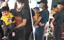 con trai huynh hieu minh angelababy lan dau tien lo ro mat