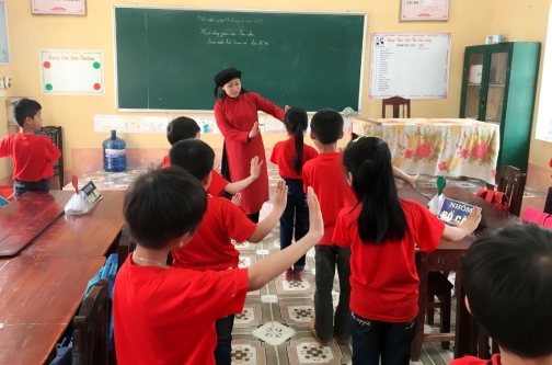 truong tieu hoc dao xa 2 huyen thanh thuy phu tho phat huy uu diem mo hinh day hoc vnen