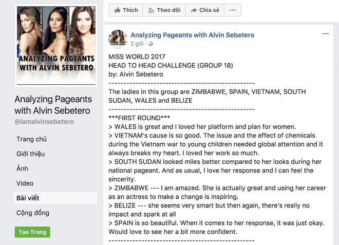 my linh duoc chuyen gia du doan chien thang vong thi thu thach doi dau o miss world