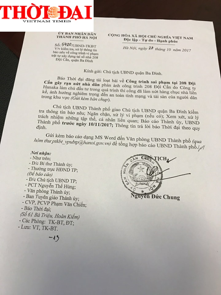 vu cong trinh sai pham tai 208 doi can ubnd quan ba dinh phot lo bao chi