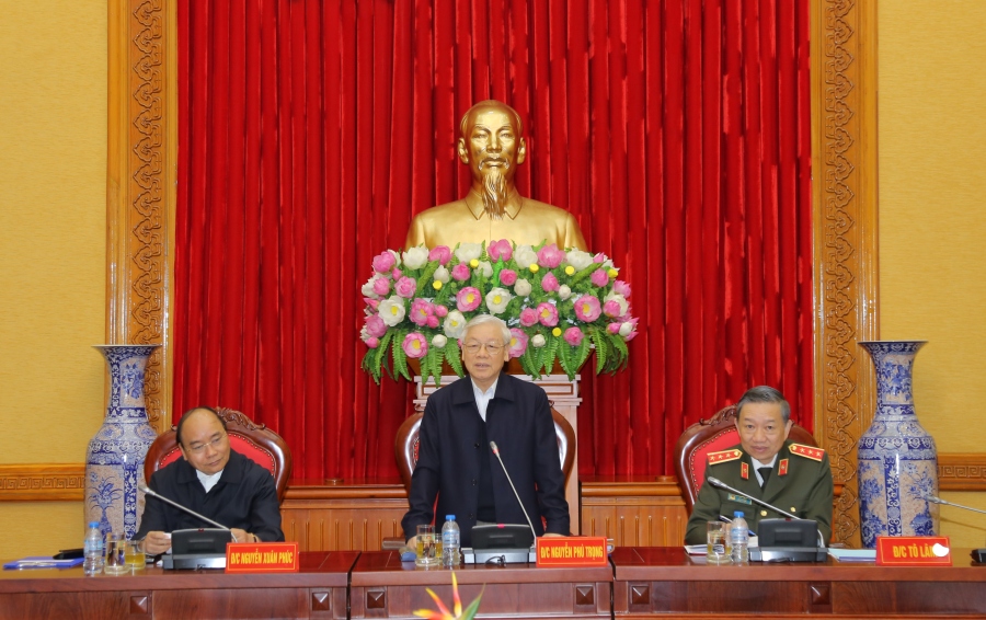 tong bi thu thu tuong chi dao trien khai 4 nhiem vu chinh trong cong tac cong an trong tinh hinh moi