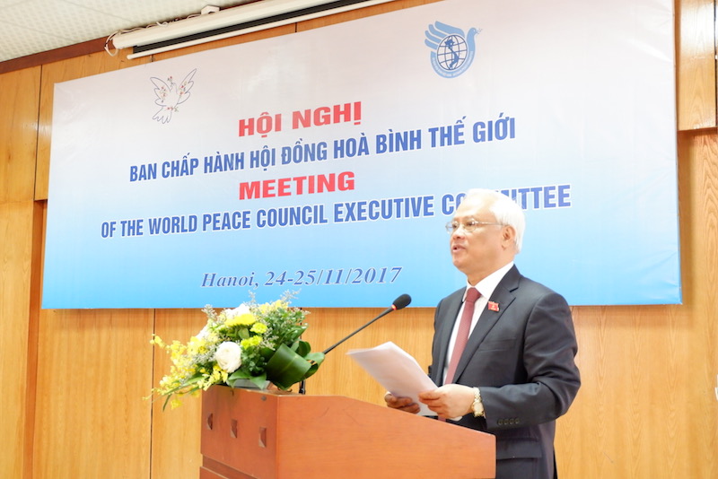 khai mac hoi nghi ban chap hanh hoi dong hoa binh the gioi tai ha noi