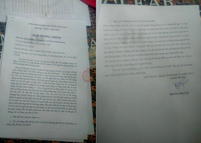 vu khong khoi to tai nan khien 2 be gai tu vong nhan chung thoat chet khang dinh tai xe lai xe au khong phai do mat phanh