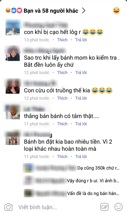 bo 350 nghin mua banh sinh nhat hinh khi me tre gian tim nguoi nhan ve chiec banh hinh trau khoa than