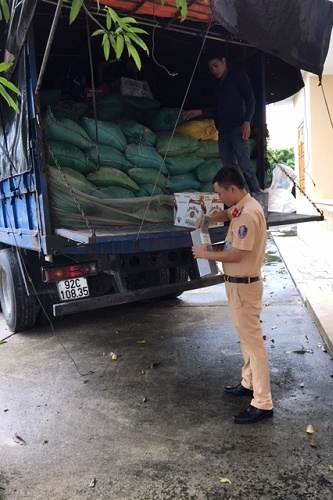 thanh hoa bat xe van chuyen 875 chai ruou khong co giay to hop le