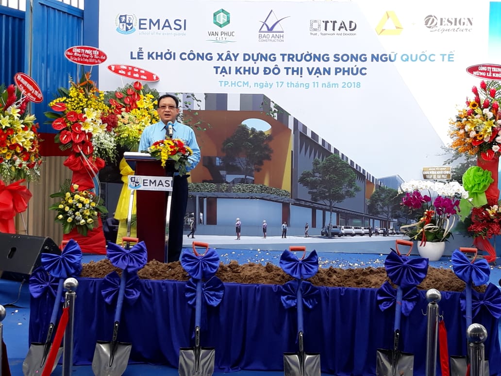 tphcm khoi cong xay dung truong song ngu quoc te van phuc