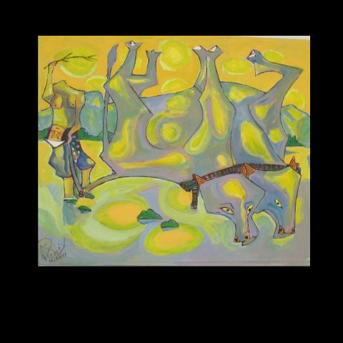 chum tranh dao nguoc cua hoa si nguyen dai giang