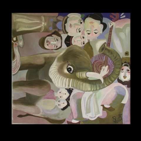 chum tranh dao nguoc cua hoa si nguyen dai giang