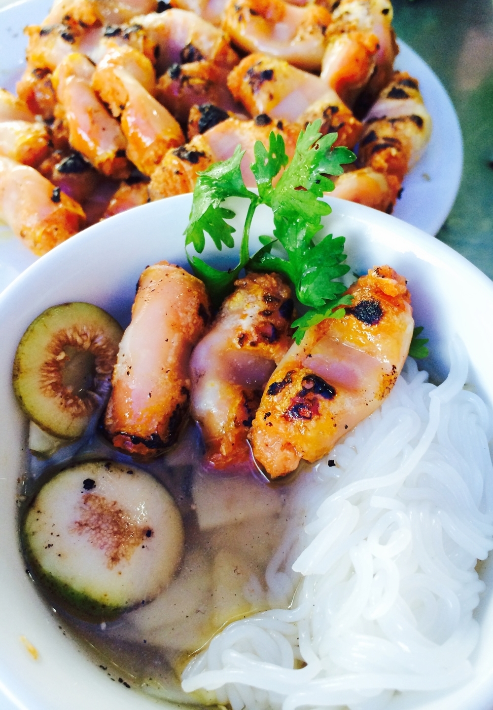 cha tom nuong xu thanh thom huong ngay gio lanh