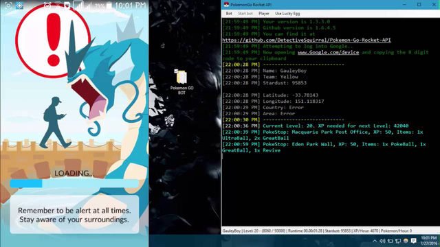 nghi van game thu fan pokemon chan chinh lai la admin group hack bot pokemon go