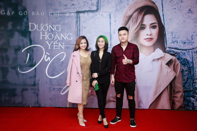 hang loat sao den chuc mung duong hoang yen ra mat phim ngan du chi la